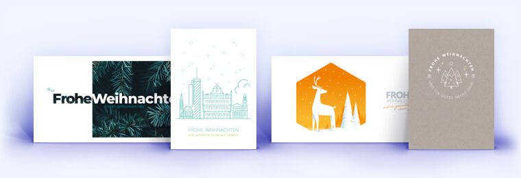 Moderne Weihnachtskarten und die geschäftliche Weihnachtskarte mit modernem Design