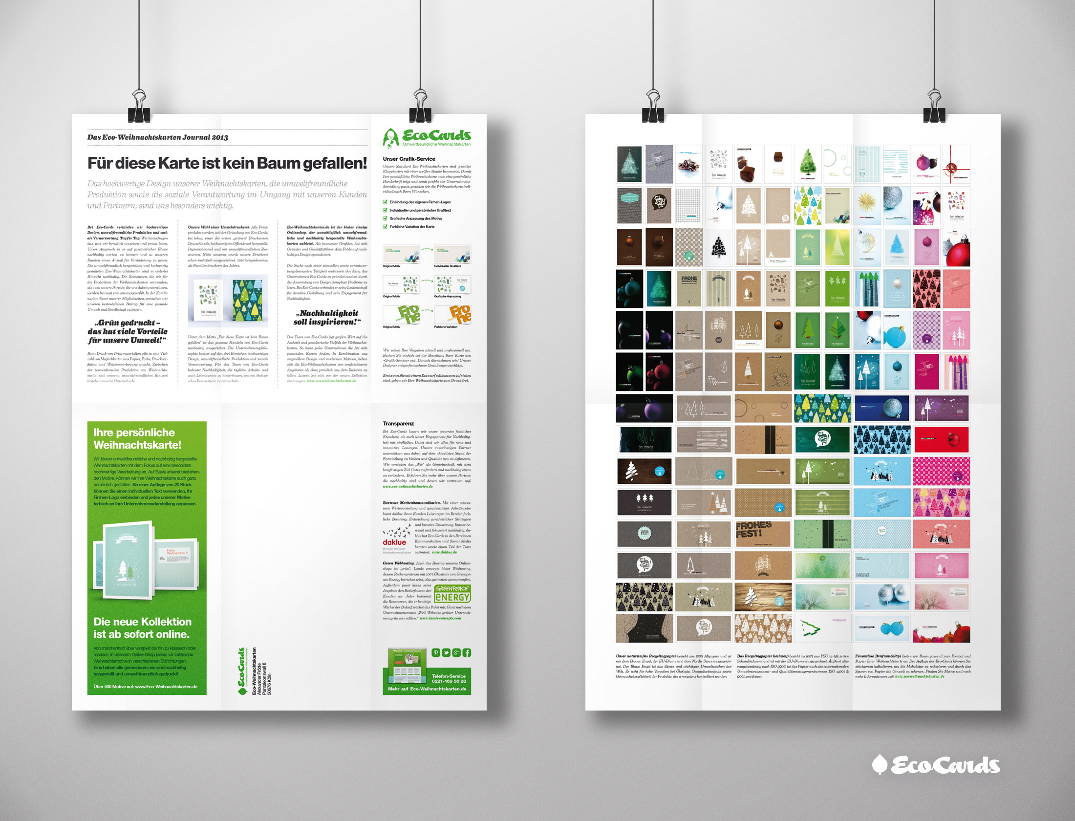 Nachhaltiges Design: Poster, Journal und Briefumschlag in einem