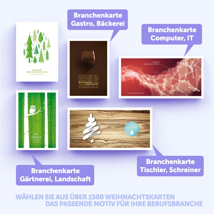 branchenkarten weihnachtskarten