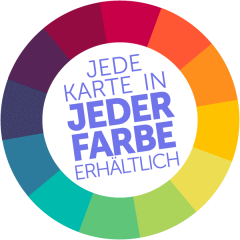 Jede Weihnachtskarte in jeder Farbe erhältlich
