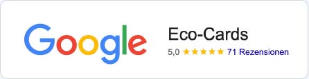 Rezensionen Eco-Cards bei Google