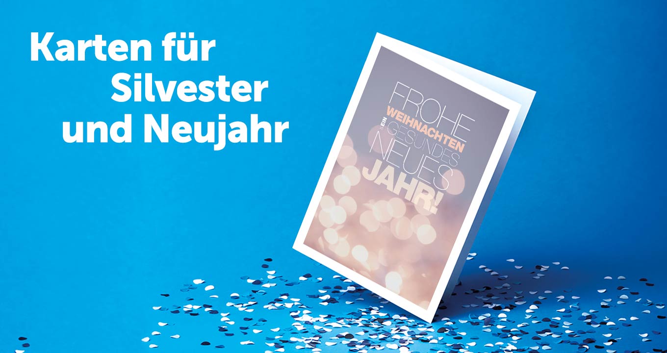 Silvester- und Neujahrskarten für Unternehmen