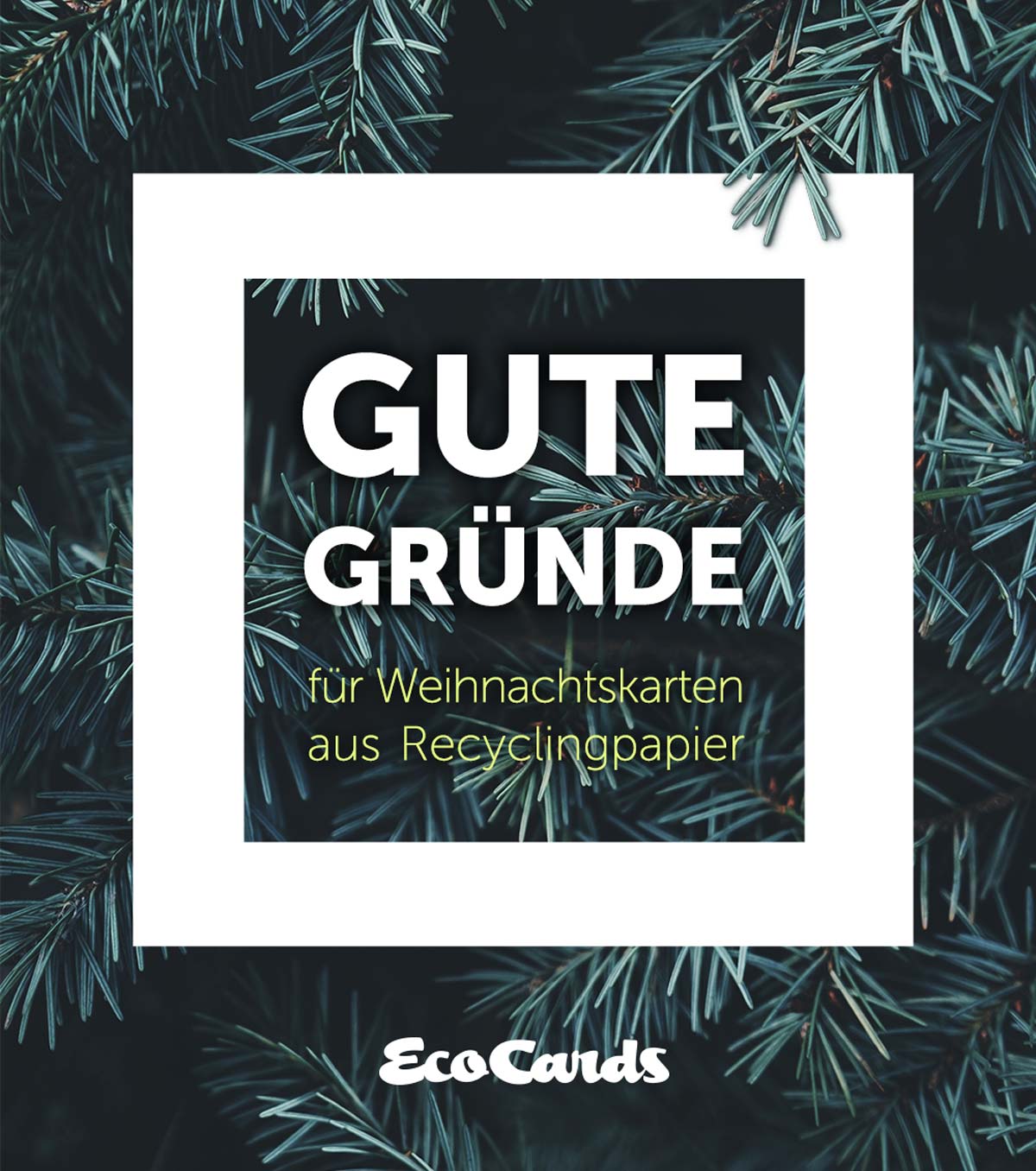 Gute Gründe für Weihnachtskarten aus Recyclingpapier
