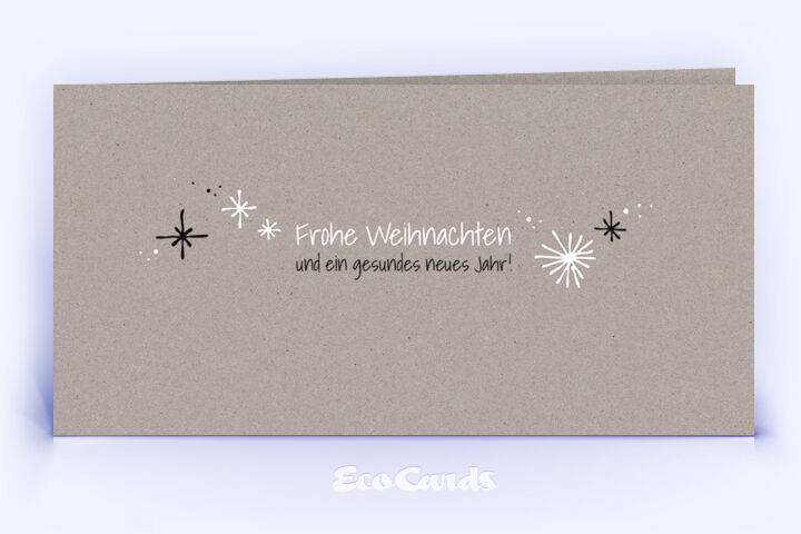 Weihnachtskarte Nr. 2270 grau mit verschiedenen Sternen