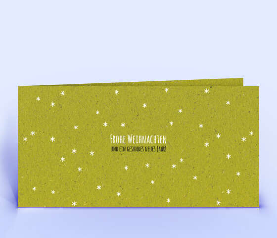 Moderne Graspapier Weihnachtskarte "Sternenhimmel" 5854
