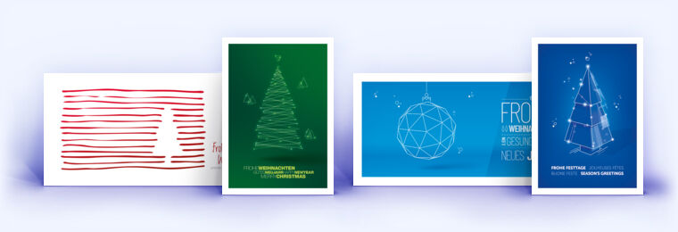Firmenweihnachtskarten und Weihnachtskarte für Firmen