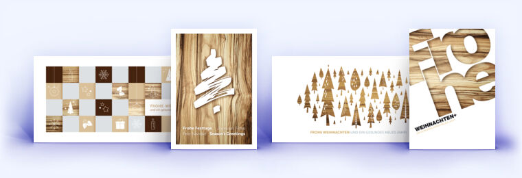 Branchenkarte Holz Schreiner Tischler zu Weihnachten