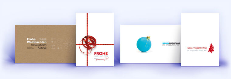 Minimalistische und schlichte Weihnachtskarten Designs