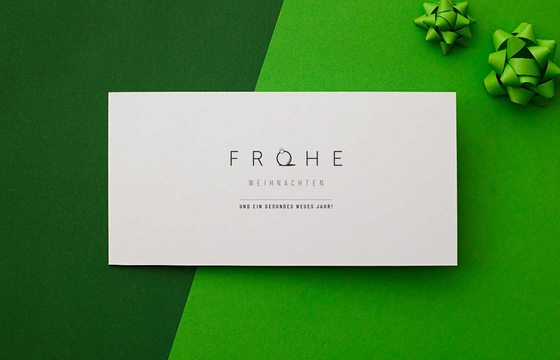 Minimalismus Weihnachtskarten